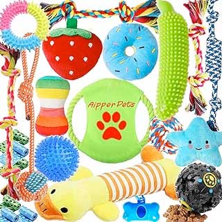 Aipper Dog Puppy Toys 23 Pack, Puppy Chew Toys for Fun and Teeth Cleaning