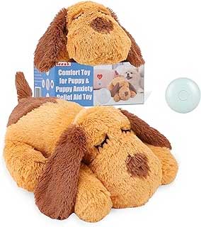 Heartbeat Puppy Toy - Comfort Cuddler Pillow, Dog Anxiety Relief Calming Aid