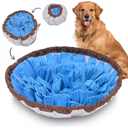 Pet Arena Adjustable Snuffle Mat for Dogs Large Breed, Puppy Puzzle Toys Small Dog Enrichment Toys for Dogs, Slow Eating, Stress Relief Dog Toy for Feeding, Dog Mental Stimulation Toys