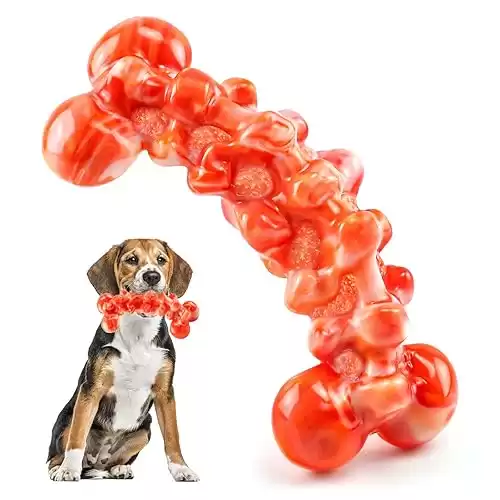 Dog Toys for Aggressive Chewers: Chew Toys for Training and Cleaning - Dog Toys for Large Dogs - Indestructible Dog Toy to Keep Them Busy